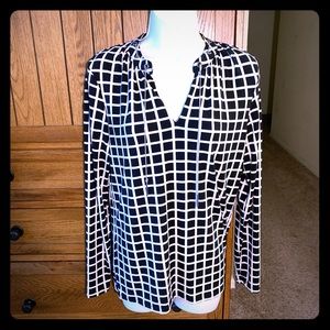 Michael Kors checkered tunic top